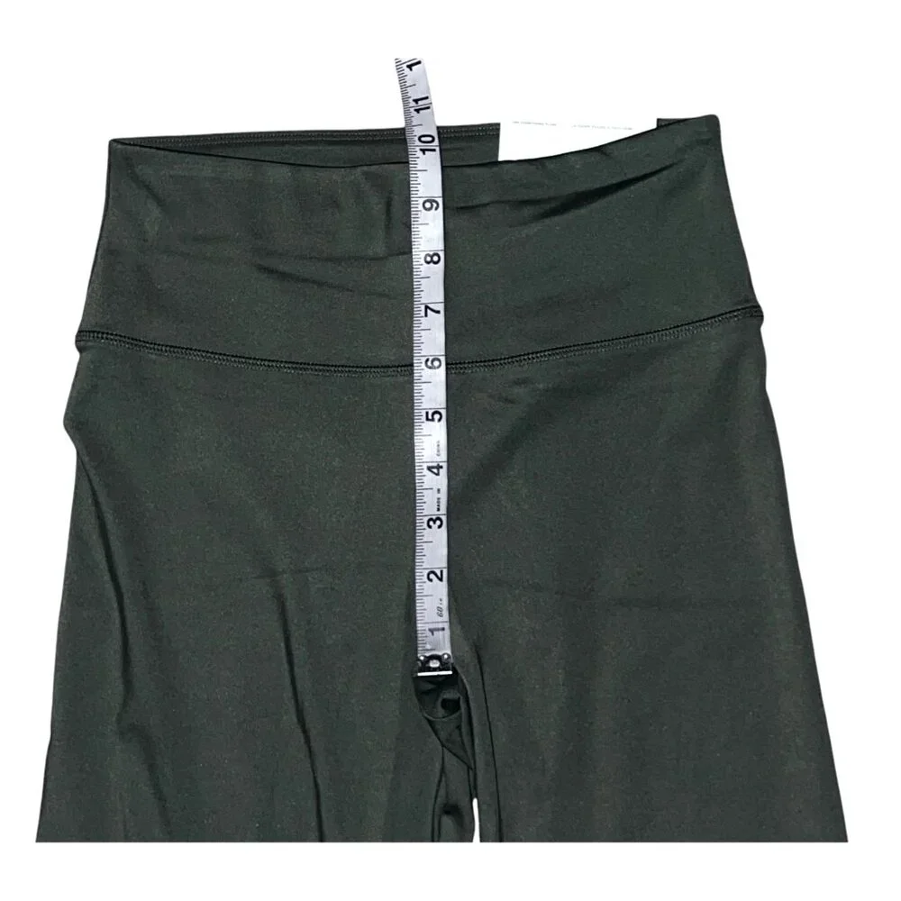 Aerie The Everything Super Leggings Size M Womens Olive Green Mid Rise - Picture 9 of 14